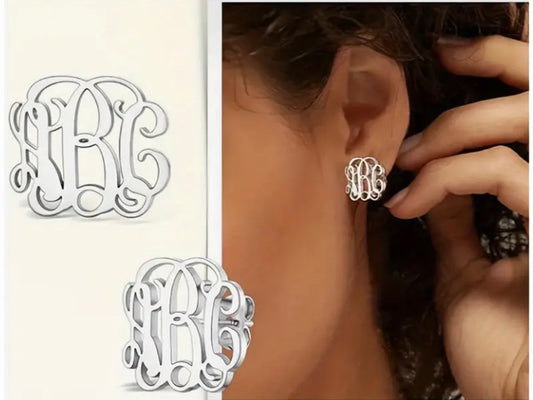 Custom Monogram Earrings