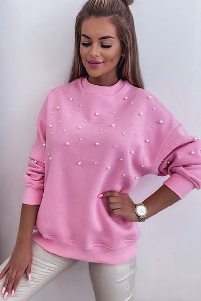 Pearl Embellished Sweatshirt