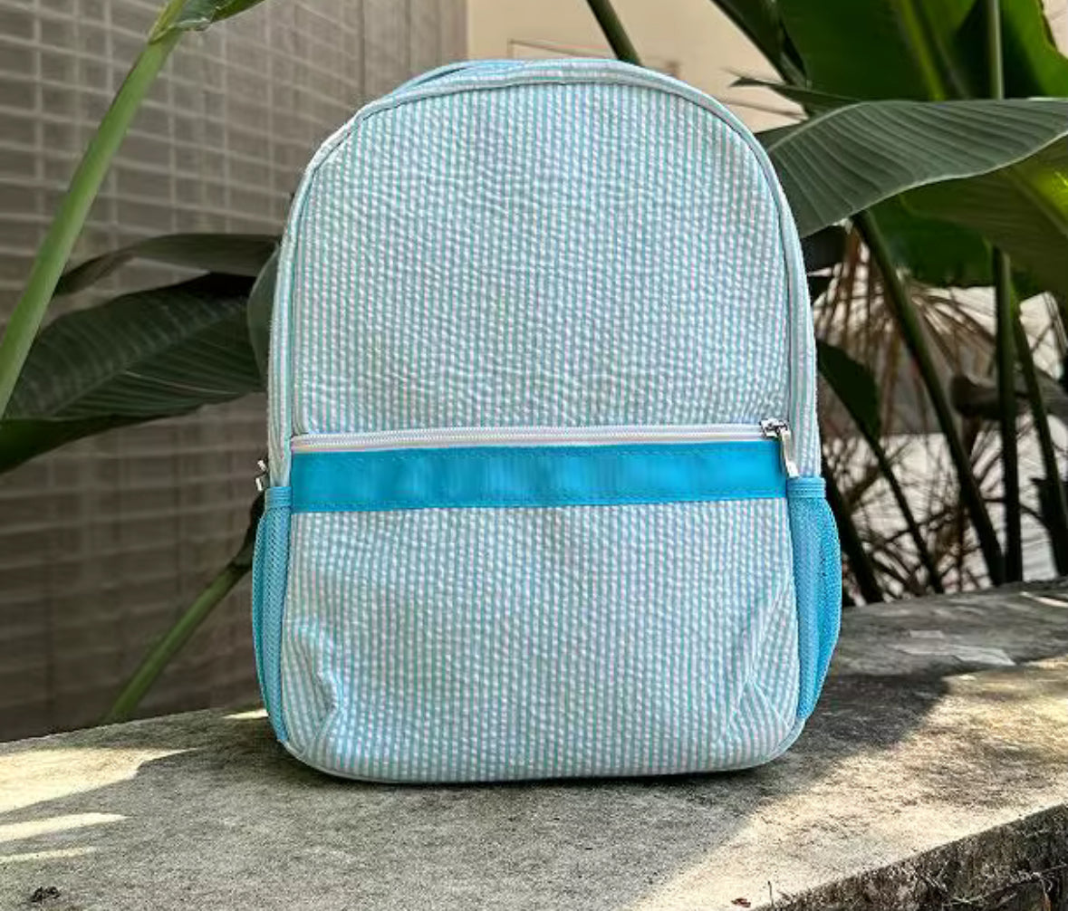 Seersucker Toddler Backpack