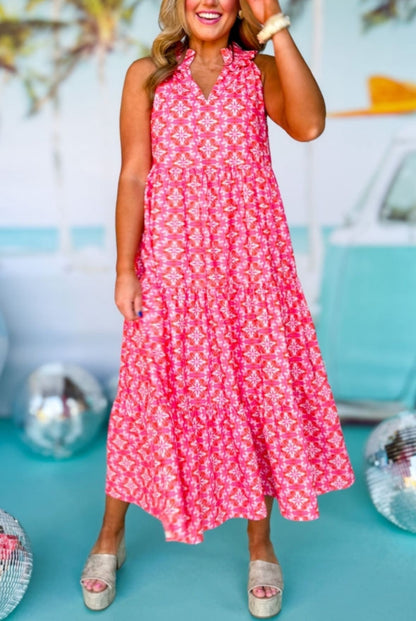 Tiered Frill Maxi Dress