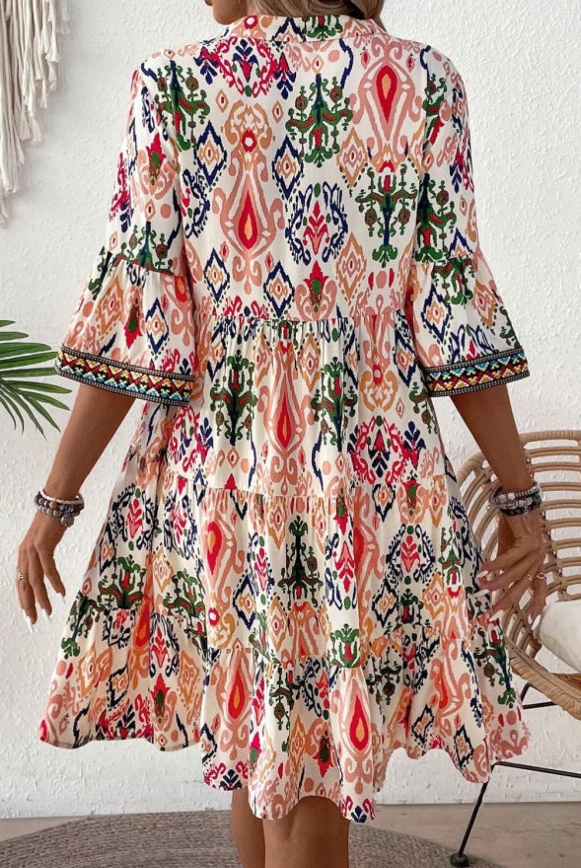 Boho Bell Sleeve Dress