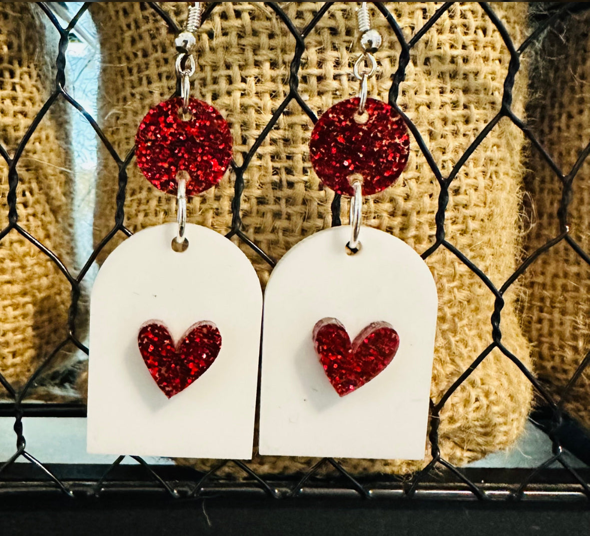 Heart Dangle Earrings