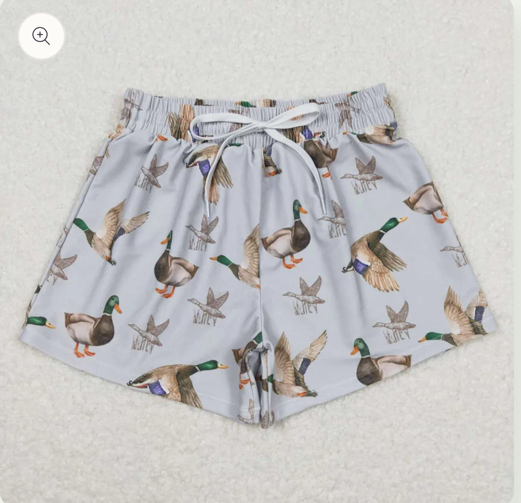 Boy’s Printed Swim Trunks