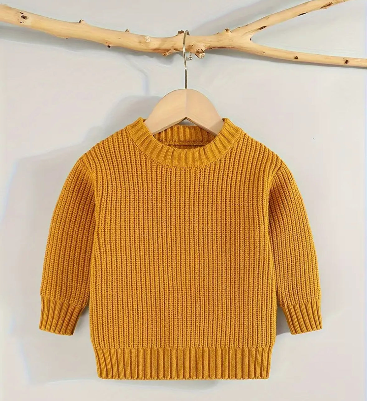 Hand Knit Embroidered Name Sweater