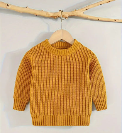 Hand Knit Embroidered Name Sweater