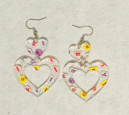 Heart Dangle Earrings