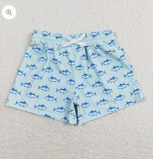 Boy’s Printed Swim Trunks