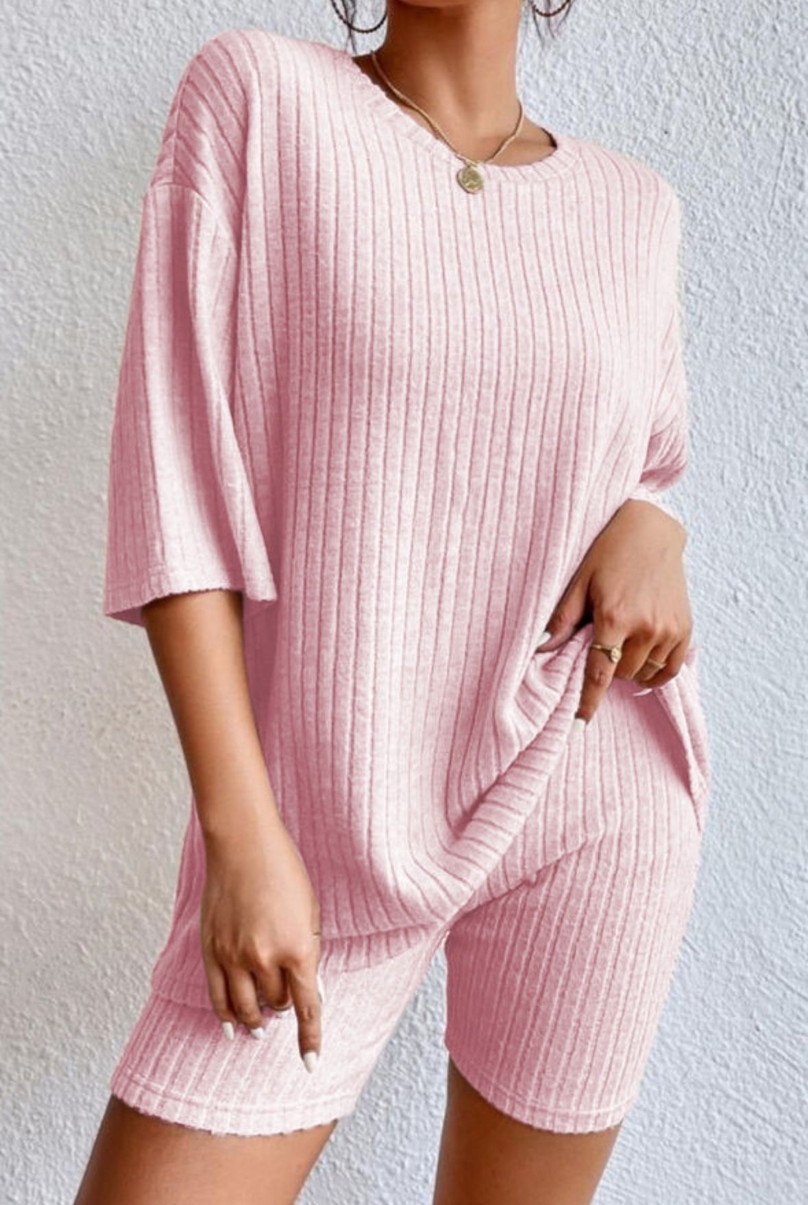 Ribbed Knit Causal Set