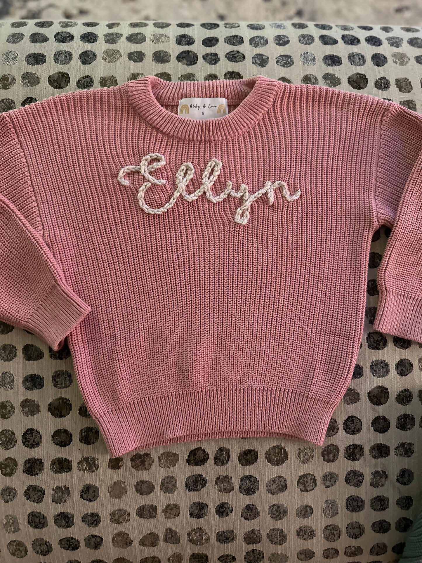 Hand Embroidered Sweater