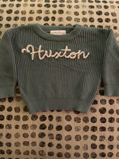 Hand Embroidered Sweater