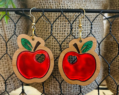 Wooden Dangle Earrings