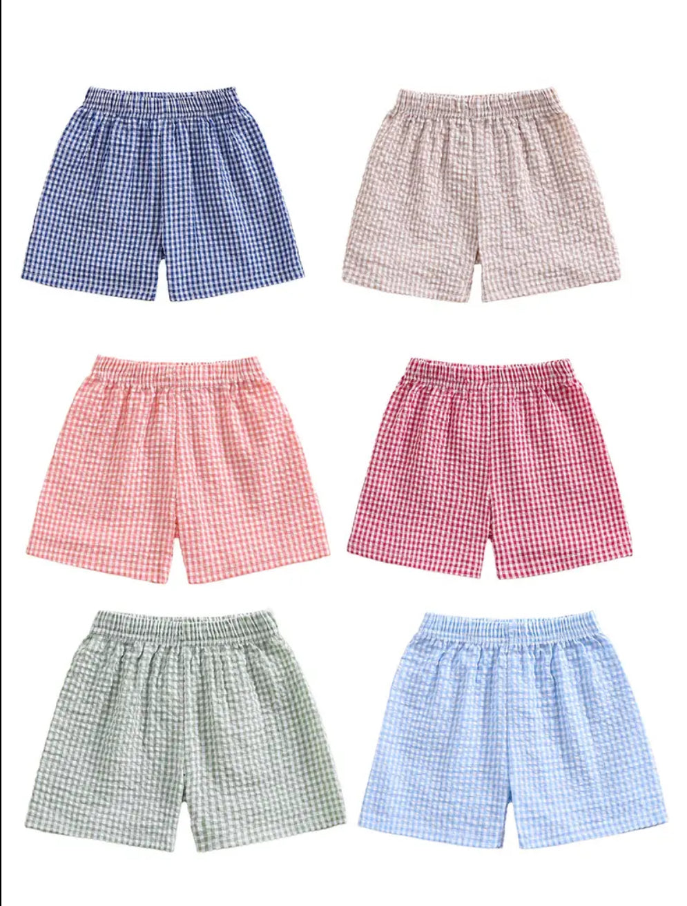 Gingham Shorties