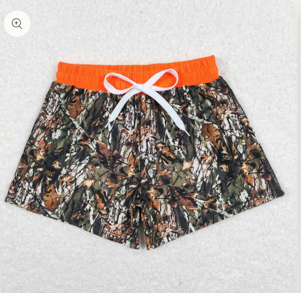 Boy’s Printed Swim Trunks