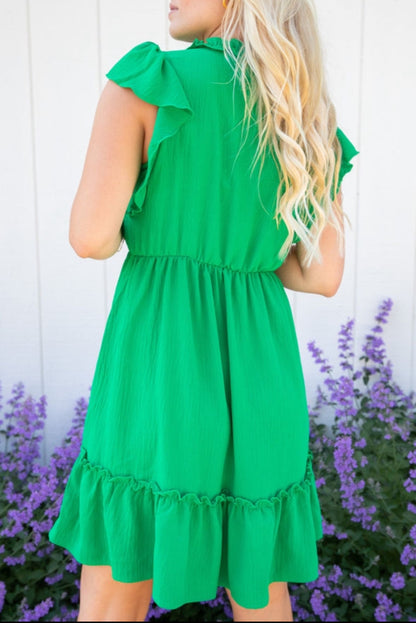 Ruffled Mini Dress