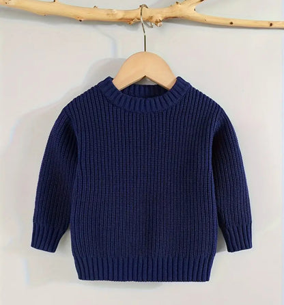 Hand Knit Embroidered Name Sweater
