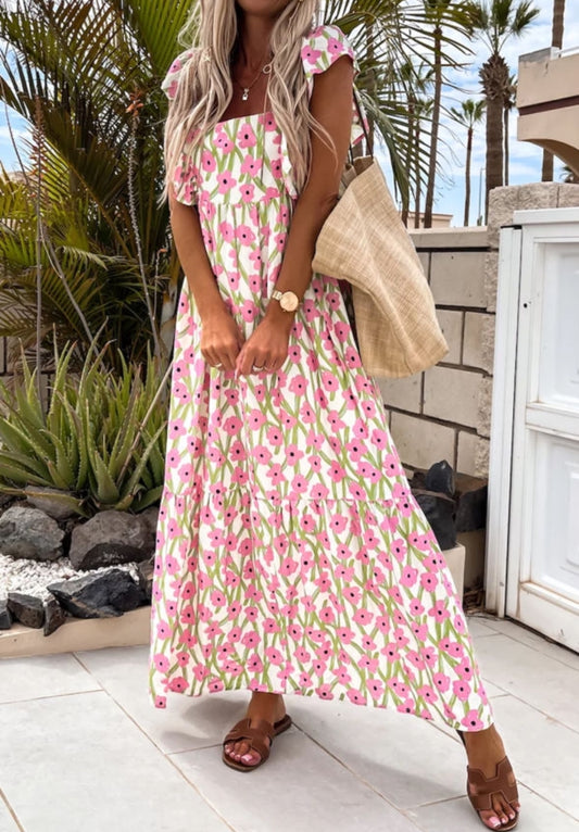 Floral Tiered Dress