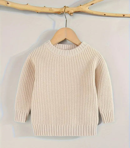 Hand Knit Embroidered Name Sweater