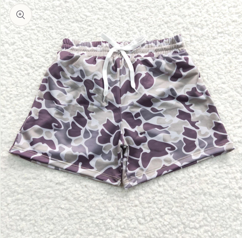 Boy’s Printed Swim Trunks