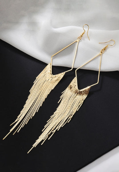 Gold Tassel Earrings