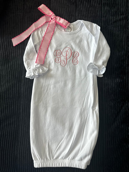 Embroidered Newborn Gowns