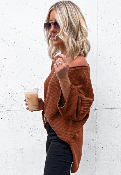 Knit Drop Sleeve Top