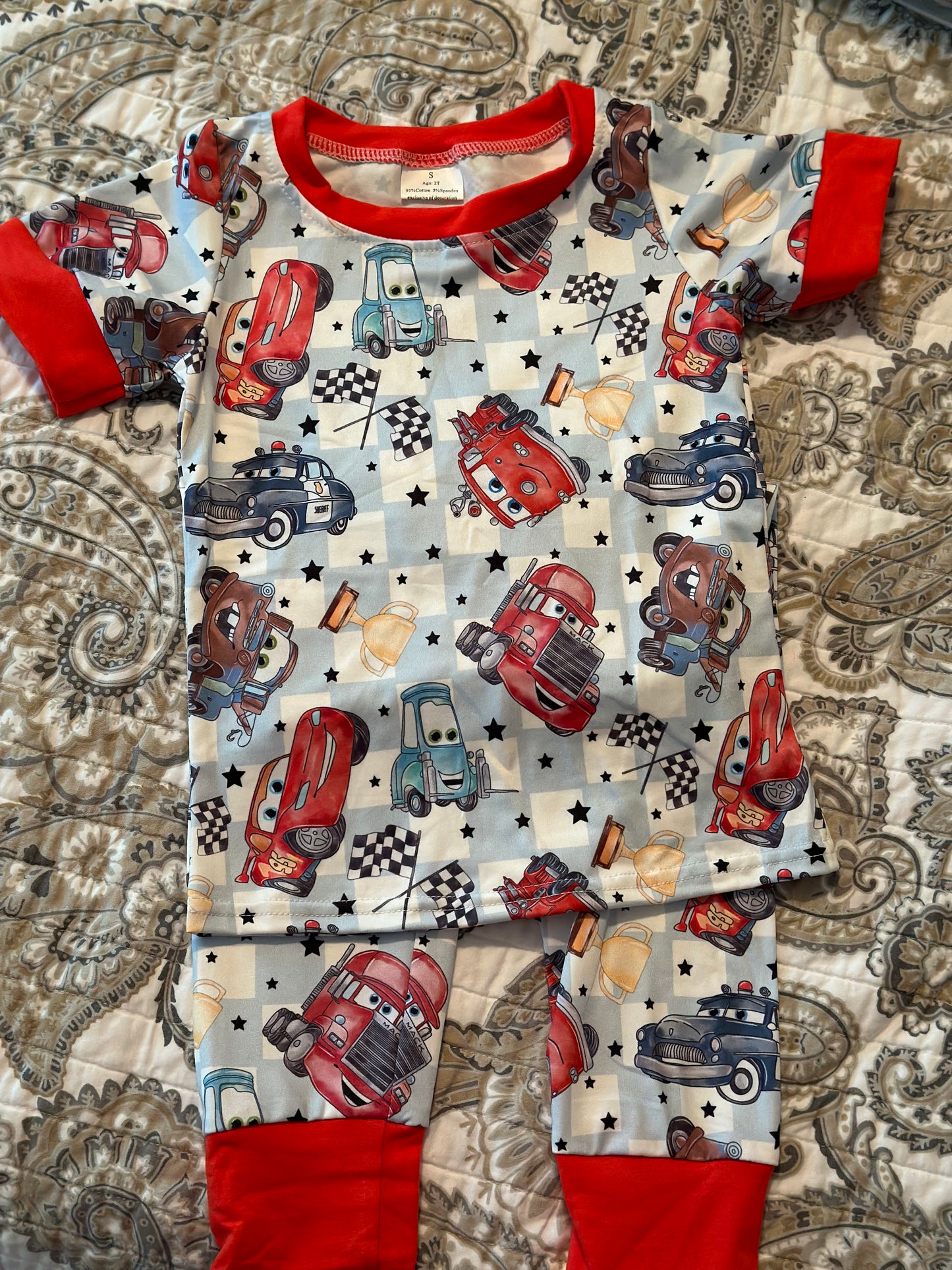 Car’s 2 Piece Pajama Set