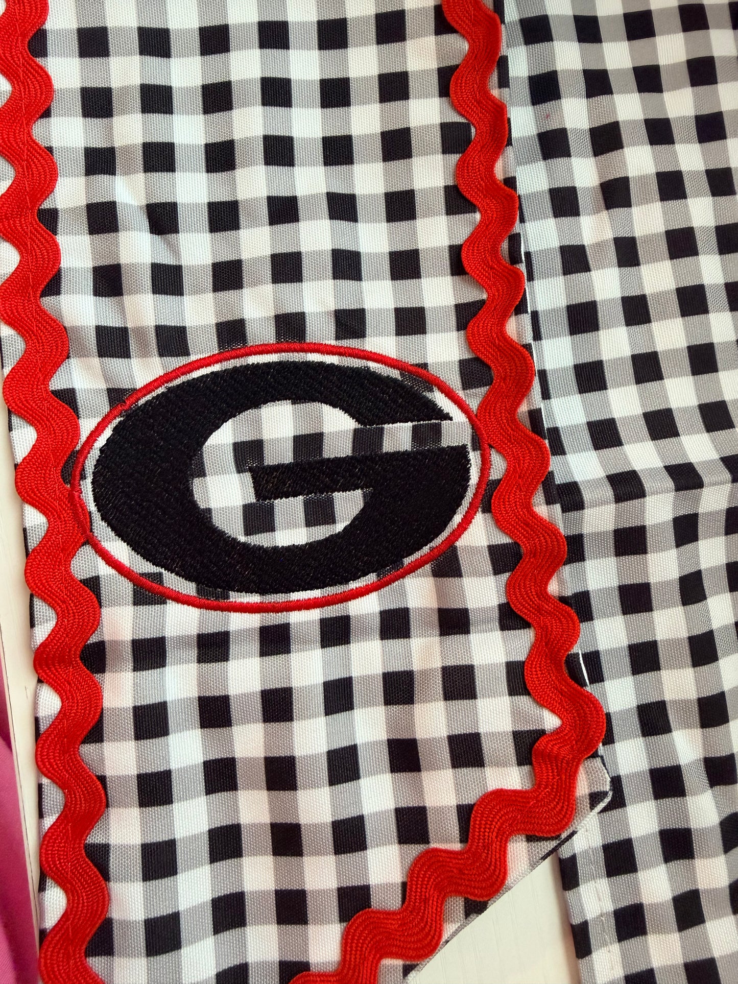 Custom Embroidered Wreath Sash