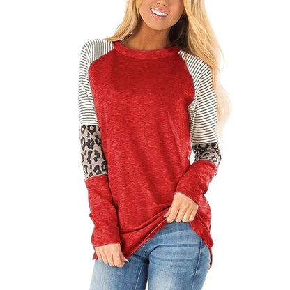 Striped Leopard Top