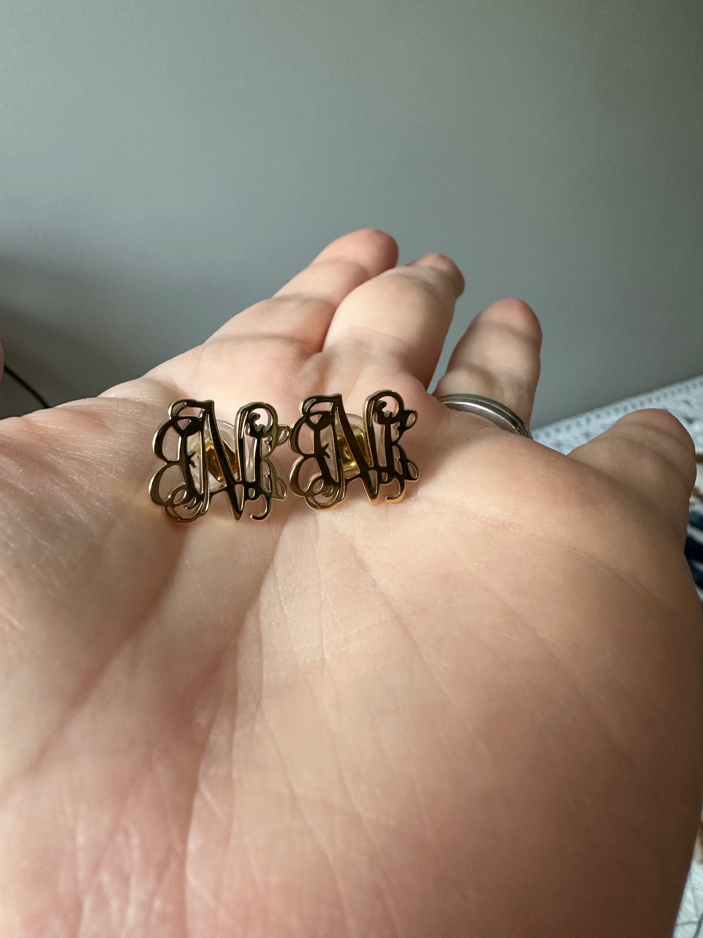 Custom Monogram Earrings