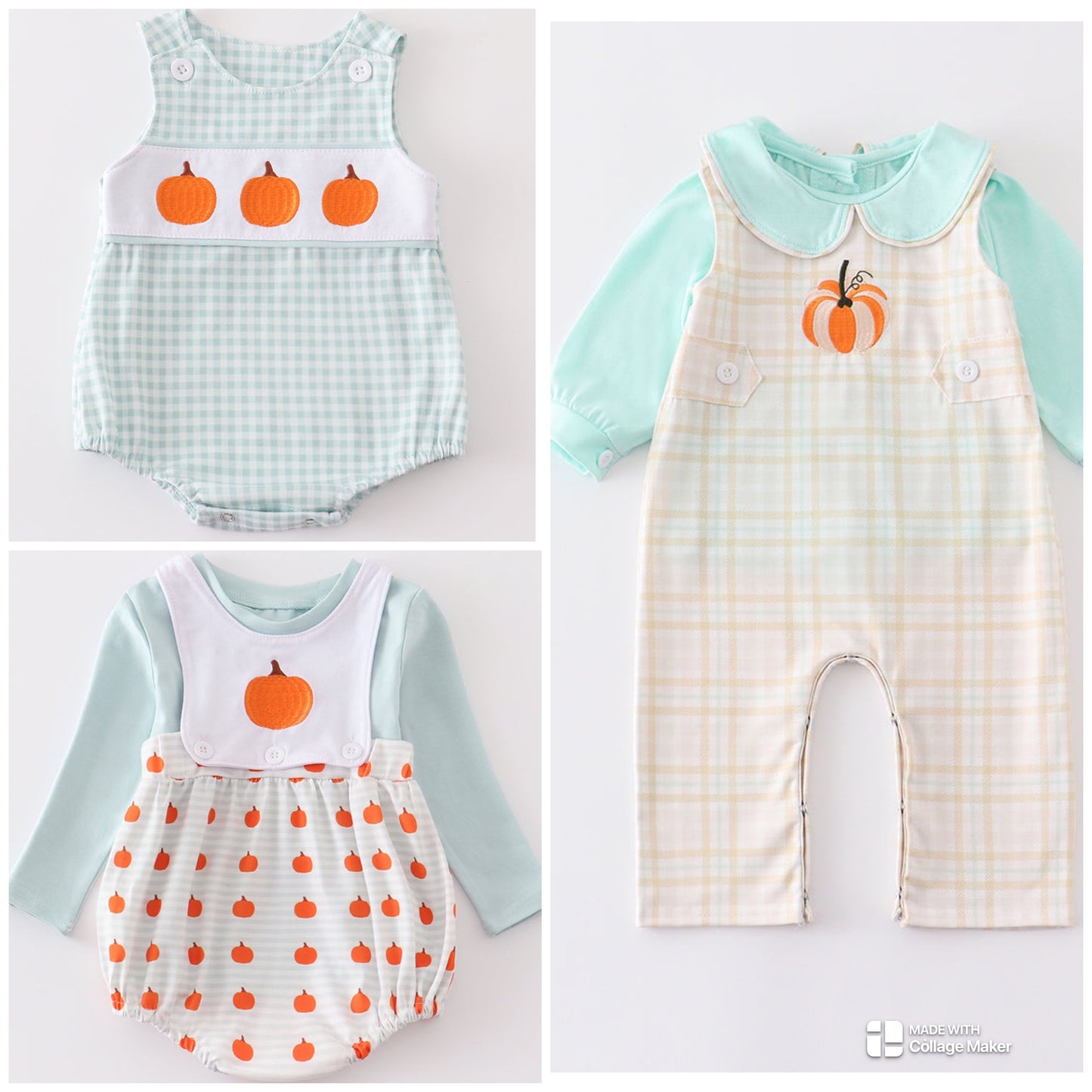 Embroidered Pumpkin Sets- Boys