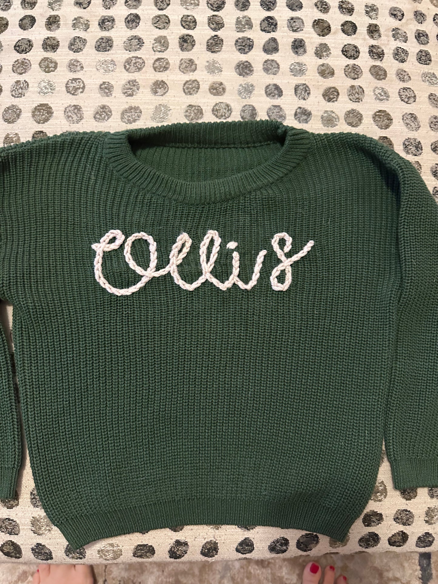 Hand Embroidered Sweater