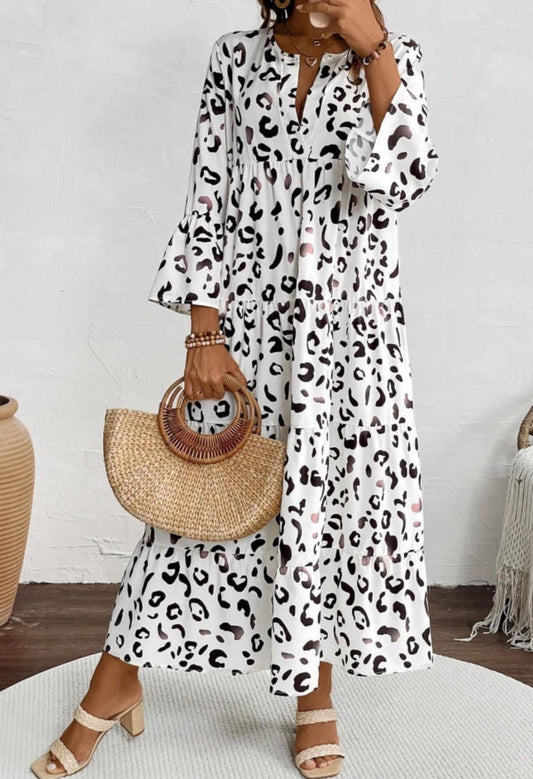 White Leopard Maxi