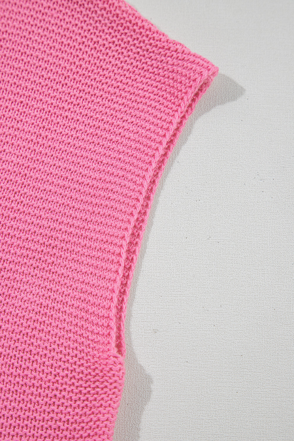 Jet Stream Solid Color Side Slits Sweater Tee