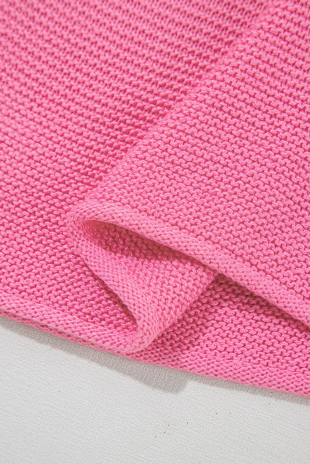 Jet Stream Solid Color Side Slits Sweater Tee