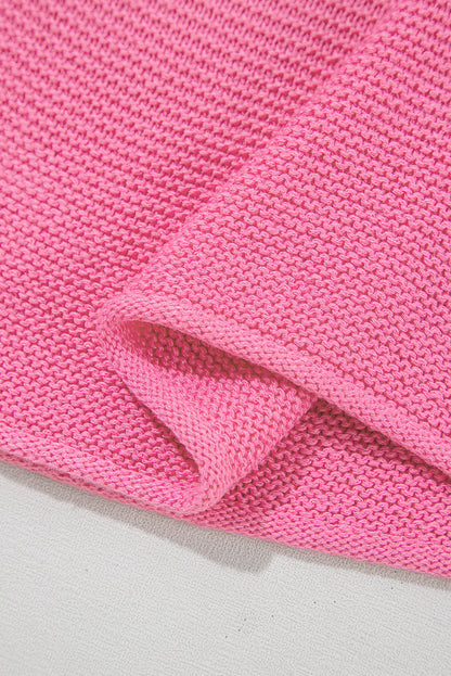 Jet Stream Solid Color Side Slits Sweater Tee