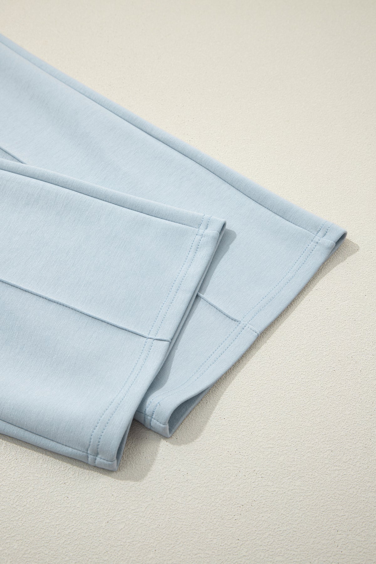 Gray Half Zip Polo Tee Casual Pant Set
