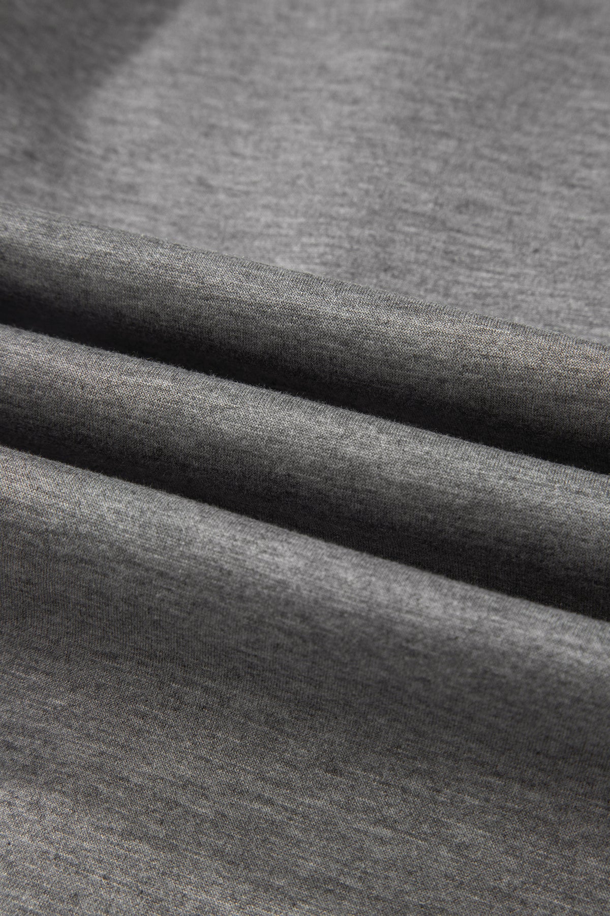 Gray Half Zip Polo Tee Casual Pant Set